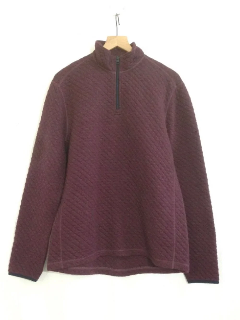 J.Crew Men’s Quilted Diamond Half-zip Pullover Sample - Med - NWT